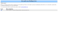 Desktop Screenshot of lists.pfir.org
