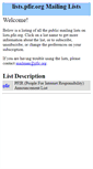 Mobile Screenshot of lists.pfir.org